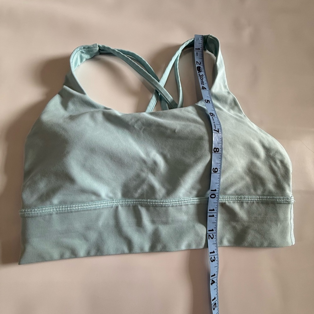 Lululemon Light Blue Cross-Back Sports Bra in size 8 - Picture 5 of 7